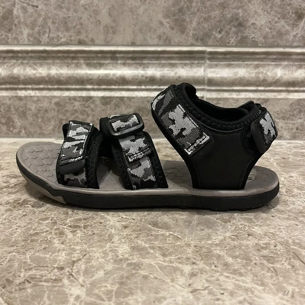 Sonoma Gravity Boys Adjustable Sandals Camo Grey Size 13
